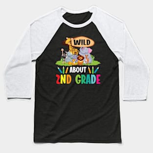 Animals Students Seniors Back To School Wild About 2nd Grade Baseball T-Shirt